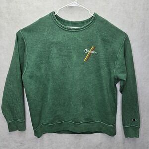 Champion Sweatshirt Mens Sz XLarge Green Crewneck‎ Logo Longsleeve Casual Sporty